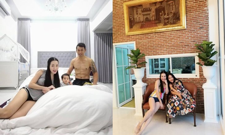 อลังการ “บ้านอ๋อม สกาวใจ” บ้านหลังใหญ่ ตกแต่งหรูหรา