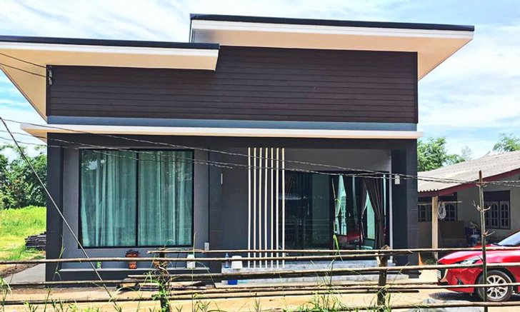 บ้านชั้นเดียวสไตล์โมเดิร์น 2 ห้องนอน 1 ห้องน้ำ ครบครันน่าอยู่ในพื้นที่ขนาดกะทัดรัด