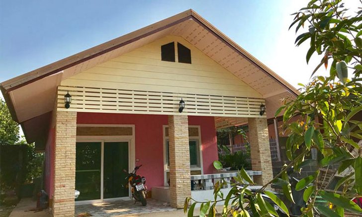 รีวิว “สร้างบ้านชั้นเดียว” ด้วยเงินออมของตัวเอง ไม่กู้ธนาคารในงบประมาณ 470,000 บาท