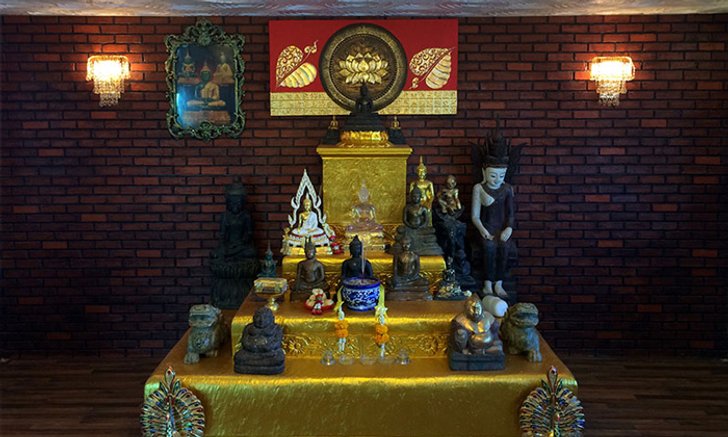 ไอเดีย DIY “โต๊ะหมู่บูชา” ผลิตด้วยโฟมฉาบปูนพิมพ์ลาย ความภูมิใจที่สร้างเองได้
