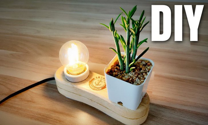 DIY “เปลี่ยนเเปรงซักผ้าเป็นโคมไฟ” ไอเดียของตกแต่งบ้านราคาประหยัด
