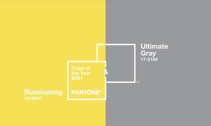 มาเป็นคู่ ! Pantone ประกาศให้สีเหลือง และสีเทาเป็นสีแห่งปี 2021