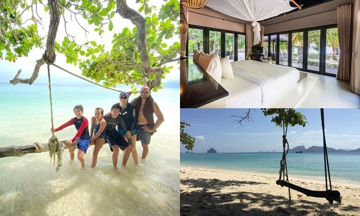 บ้านหลังที่สองของ "คัทลียา แมคอินทอช" ณ เกาะกระดาน ล้อมรอบด้วยท้องฟ้า น้ำทะเล