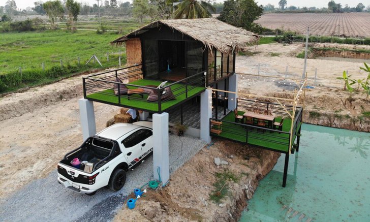 บ้านสวนคันทรี มาพร้อมลานเปิดโล่งรับลมริมสระน้ำ 1 ห้องนอน 1 ห้องน้ำ งบก่อสร้าง 350,000 บาท