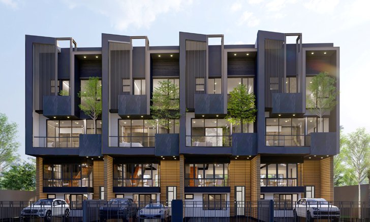 The Eight (จตุจักร - รัชดา) โครงการใหม่จาก G-Land Property บ้าน 3.5 ชั้น สไตล์โมเดิร์น