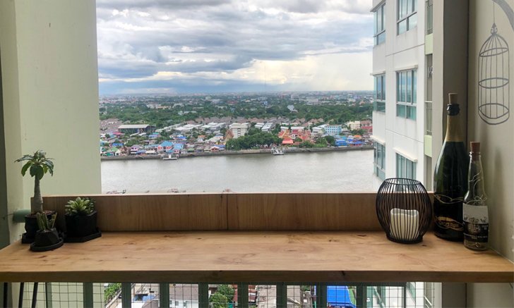 DIY เปลี่ยนพื้นที่ไร้ประโยชน์ “ริมระเบียงคอนโดฯ” เป็นเคาน์เตอร์บาร์สุดชิล ทำเองง่าย ๆ ด้วยงบ 2,700 บาท