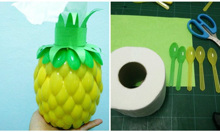 DIY แปลงโฉม ช้อนไอศกรีม เป็นสัปปะรด