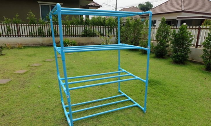 DIY ชั้นวางอเนกประสงค์จากท่อ PVC ดูดี ทำง่าย แถมประหยัดด้วย