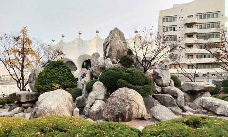 การจัดสวนผสานงานสถาปัตยกรรมในเกาหลี