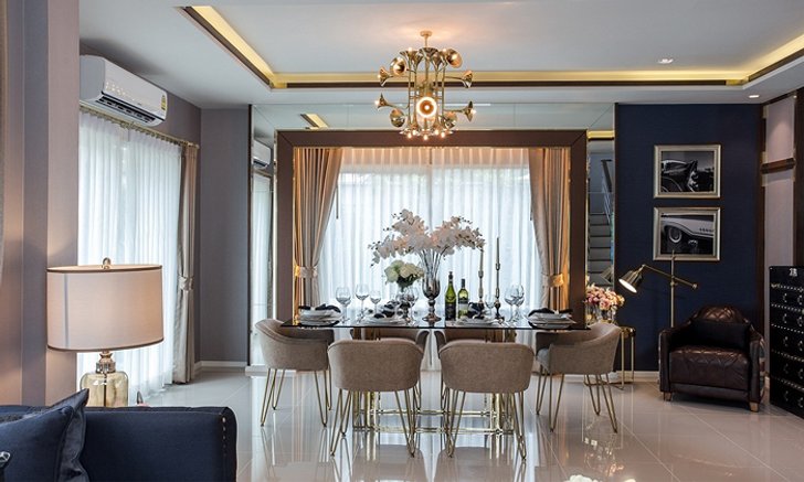 บ้านที่ตกแต่งด้วยแรงบันดาลใจจากเครื่องดนตรีและเสียงเพลง