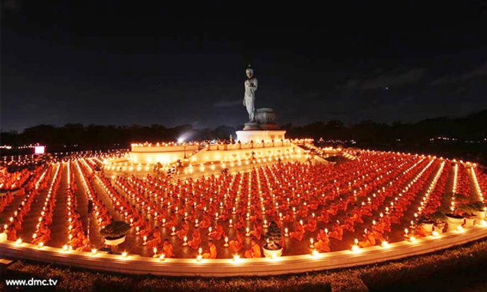 จัดปฏิบัติธรรมพระธุดงค์กว่าพันรูป ที่พุทธมณฑล นครปฐม