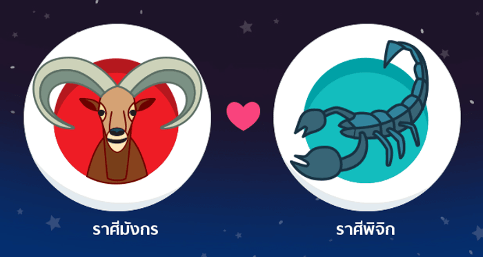 ผลการพยากรณ์ดวงสมพงศ์ของชาว ราศีมังกร กับ ราศีพิจิก โดยอาจารย์ธนกร