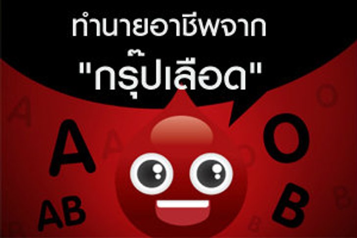 เกมทายใจทำนายอาชีพจากกรุ๊ปเลือด