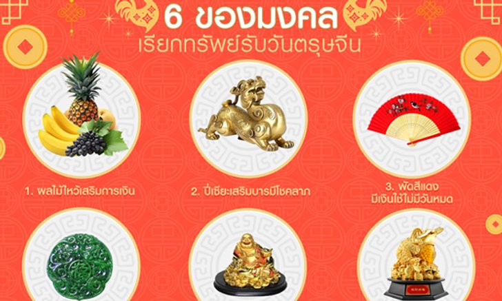 6 ของมงคลเรียกทรัพย์รับ วันตรุษจีน
