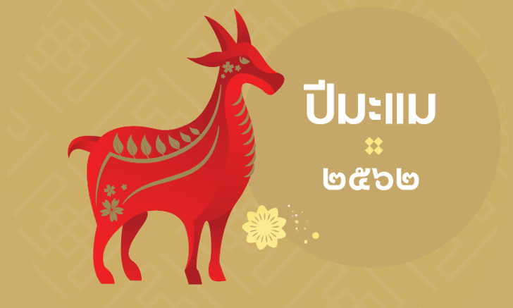 ดูดวงจีน 12 นักษัตร ปี 2562 (ปีมะแม)