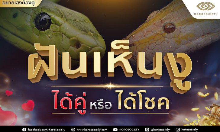 ฝันเห็นงูได้คู่หรือได้โชค?