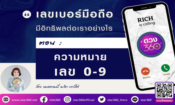 ความหมายของเลข 0-9 ในเบอร์มือถือ มีอิทธิพลอย่างไรบ้าง?