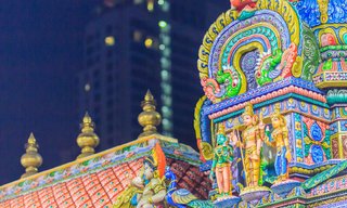 ขั้นตอนการเข้าสักการะภายในวัดแขก (สีลม) วัดพระศรีมหาอุมาเทวี