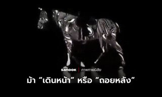 คุณเห็นว่าม้าตัวนี้กำลัง “เดินหน้า” หรือ “ถอยหลัง”