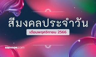 สีมงคลประจำวัน สีมงคลรายวัน เดือนพฤศจิกายน 2566
