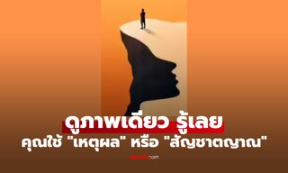 คุณเห็นอะไรก่อนกัน แบบทดสอบ คุณใช้ "เหตุผล" หรือ "สัญชาตญาณ" มากกว่า