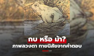 กบ หรือ ม้า เห็นอะไรก่อนกัน? แบบทดสอบภาพลวงตา บ่งบอกวิธีที่คุณใช้ "แก้ไขปัญหา"