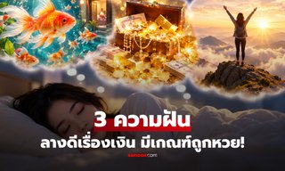 “3 ความฝัน” ตามความเชื่อโบราณ ลางดีเรื่องโชคลาภ มีเกณฑ์ร่ำรวย-ถูกลอตเตอรี่!