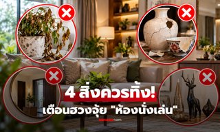 เช็กด่วน! 4 สิ่งของใน "ห้องรับแขก" ยิ่งวางไว้นาน-ยิ่งไม่ดี ตามความเชื่อฮวงจุ้ย