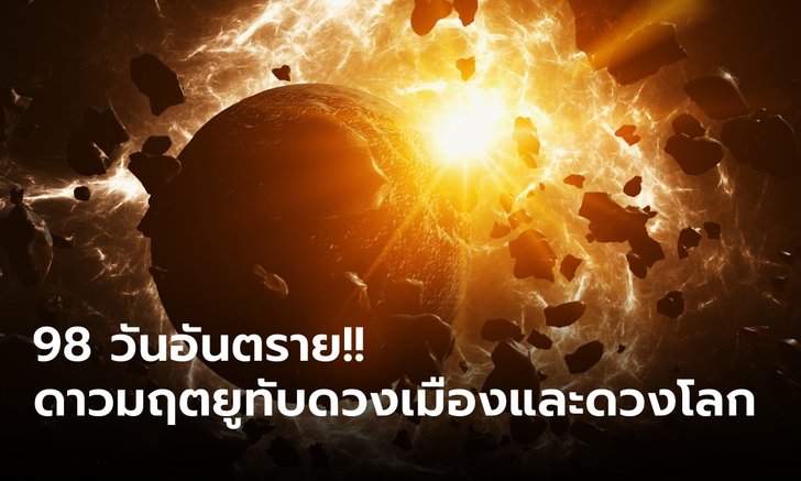 .98 วันอันตราย!! 12 ลัคนา ช่วงดาวมฤตยูทับดวงเมืองและดวงโลกครั้งสุดท้าย!!.