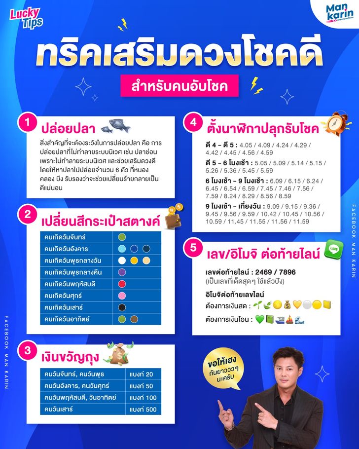 วิธีเสริมโชคดี