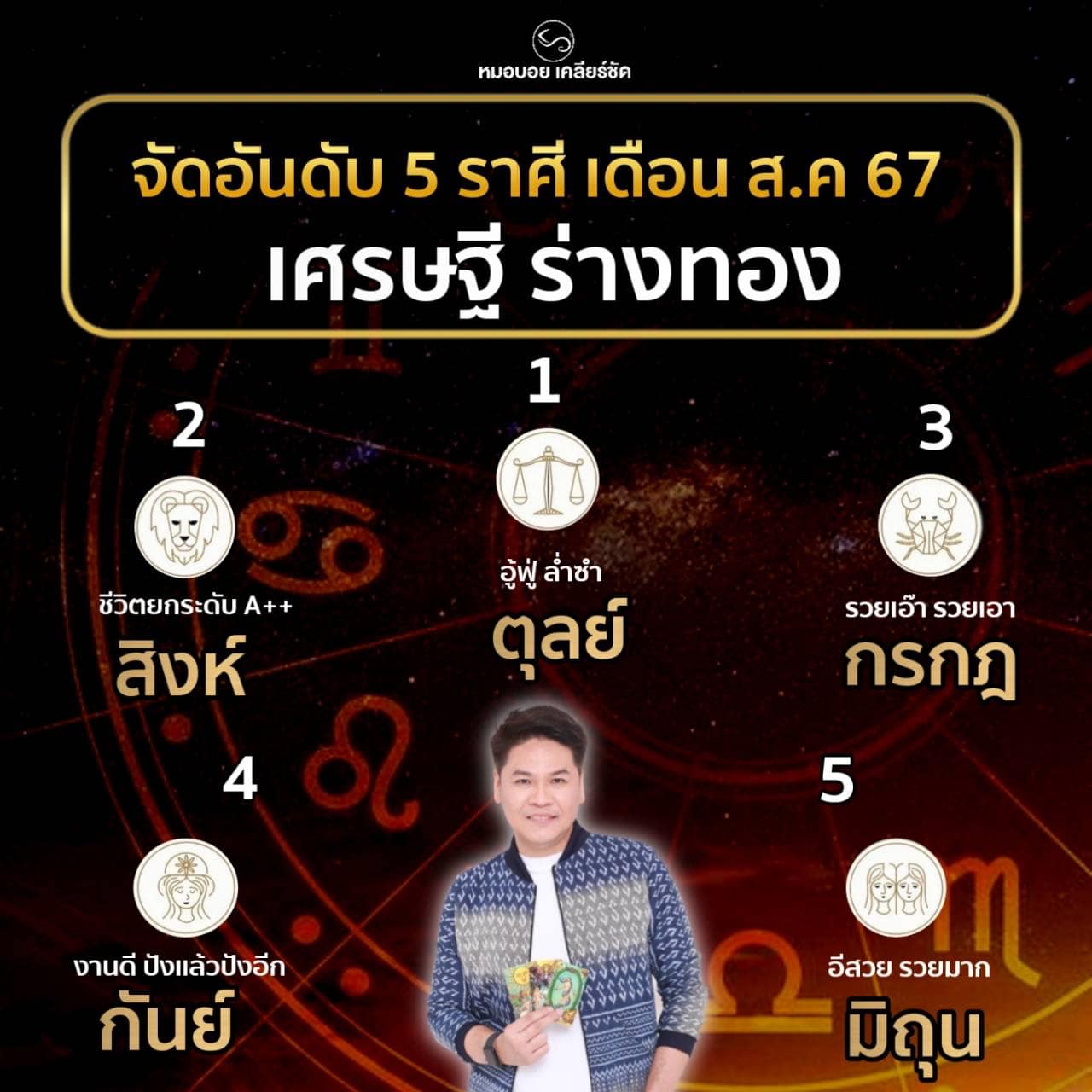 จัดอันดับราศีดวงดี