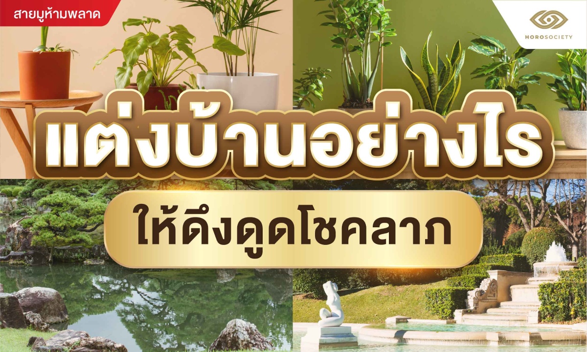แต่งบ้านอย่างไรให้ดึงดูดโชคลาภ