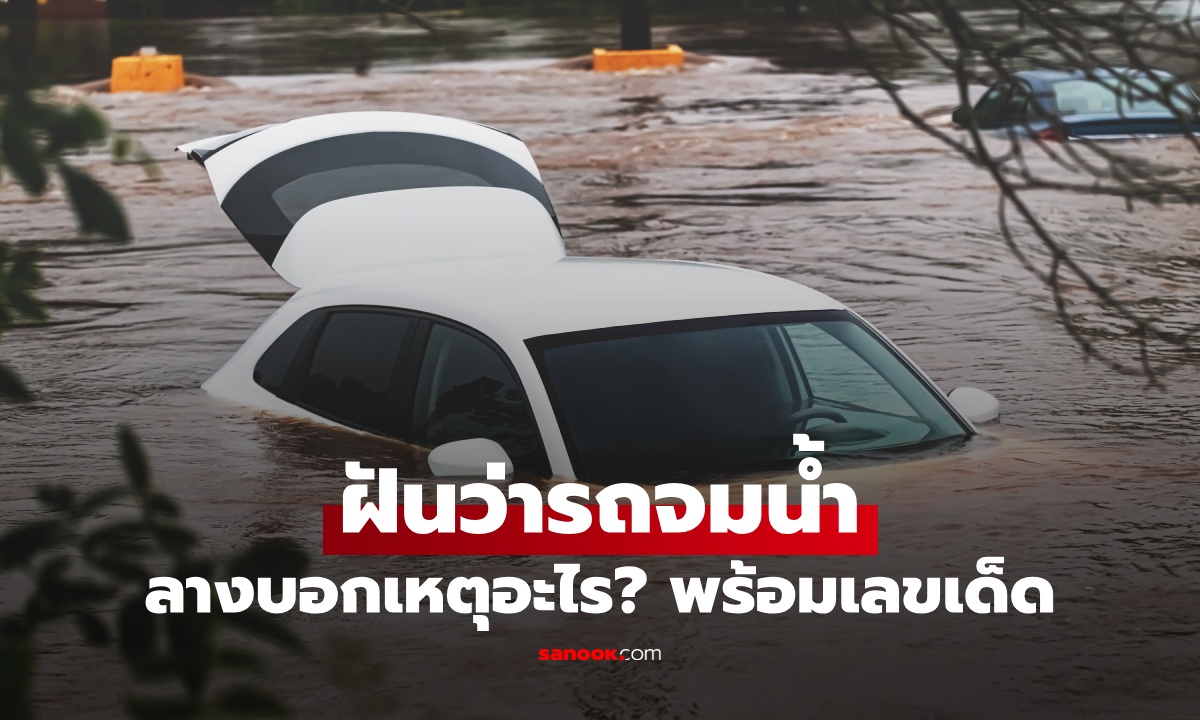 ฝันว่ารถจมน้ำ ทำนายฝันหมายถึงอะไร พร้อมเลขเด็ด