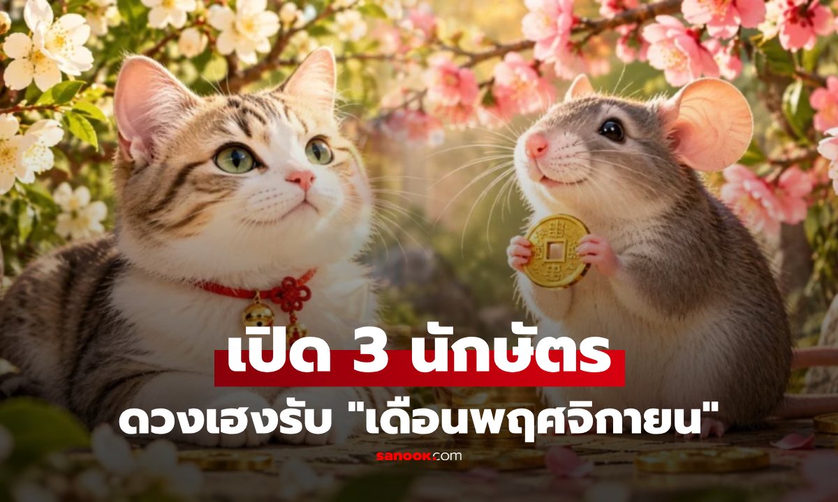 เปิด 3 นักษัตรดวงเฮงรับ "เดือนพฤศจิกายน" งานก้าวหน้า เงินคล่องตัว ความรักลงตัว!