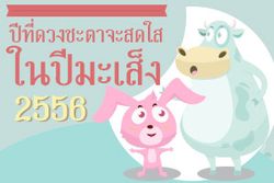 ปีนักษัตรที่ดวงจะสดใสในปีมะเส็ง 2556 นี้