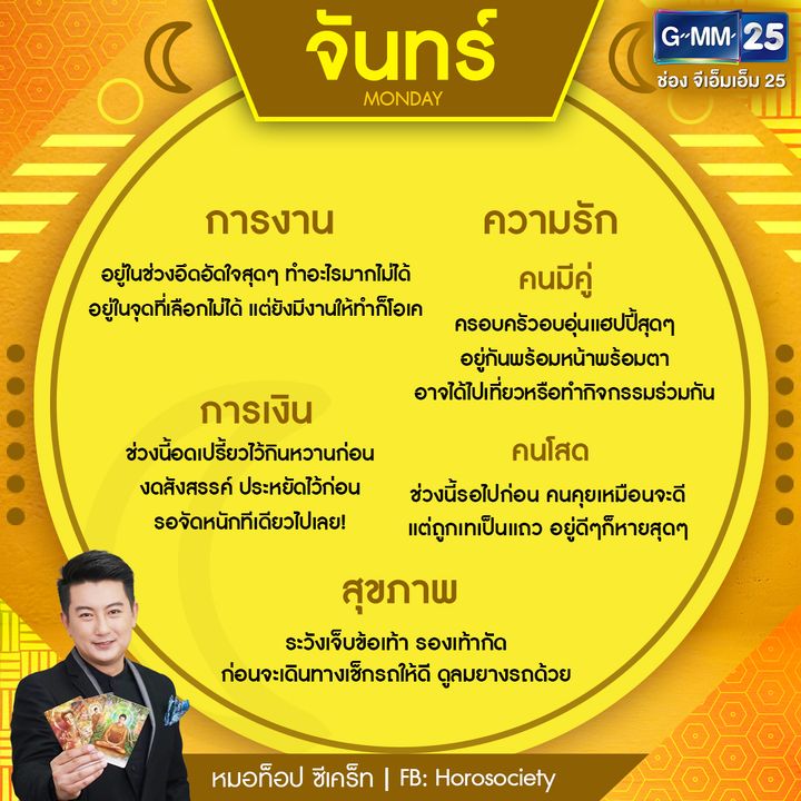 ดวงรายสัปดาห์ช่วง 24 - 30 เม.ย. 66