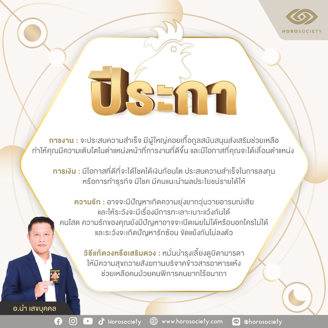 ดวงชาว 12 นักษัตร ตุลาคม 2567 โดย อ.นำ เสขบุคคล