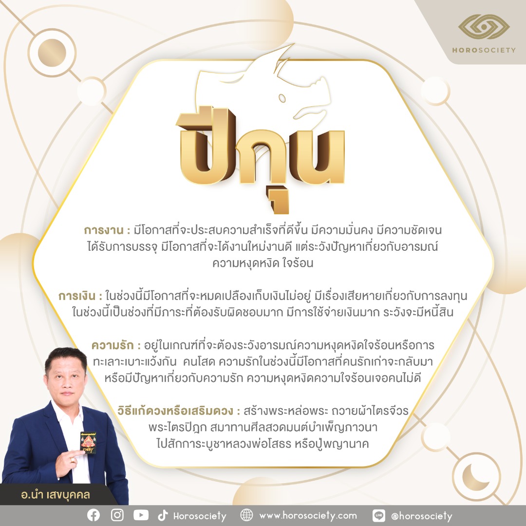 ดวงชาว 12 นักษัตร ตุลาคม 2567 โดย อ.นำ เสขบุคคล