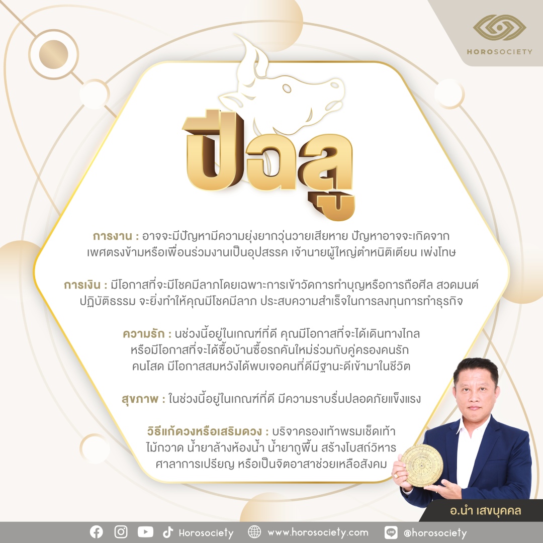 ดวงชาว 12 นักษัตร พฤศจิกายน 2567 โดย อ.นำ เสขบุคคล