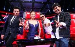 ก้อง-คิ้ม-โจอี้-แสตมป์  แท็คทีมต้อนรับ เดอะวอยซ์ ซีซั่น 3