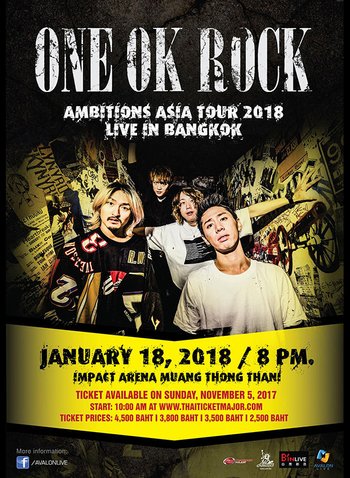 ONE OK ROCK AMBITIONS ASIA TOUR 2018 Live in Bangkok