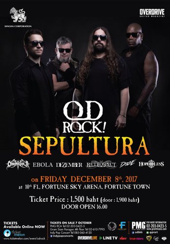 “OD ROCK FEST” Sepultura Live in Bangkok