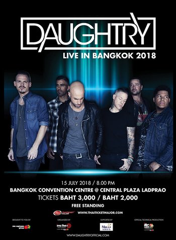 DAUGHTRY LIVE IN BANGKOK 2018