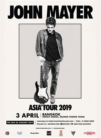 John Mayer Asia Tour Live in Bangkok 2019