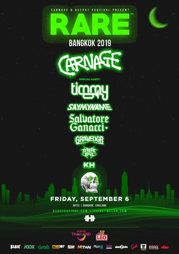 Carnage & Output Festival Presents “RARE BANGKOK 2019”