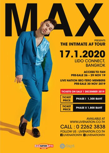 MAX The Intimate AF Tour in Bangkok