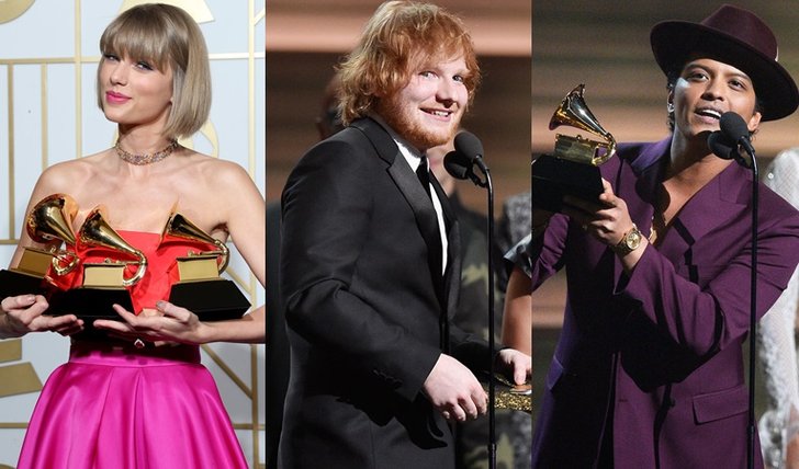 Taylor Swift, Ed Sheeran, Bruno Mars นำทีมรับรางวัล Grammy Awards 2016