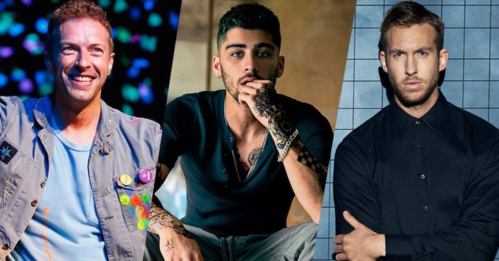 Coldplay, ZAYN, Calvin Harris นำชิงรางวัล Brit Awards 2017