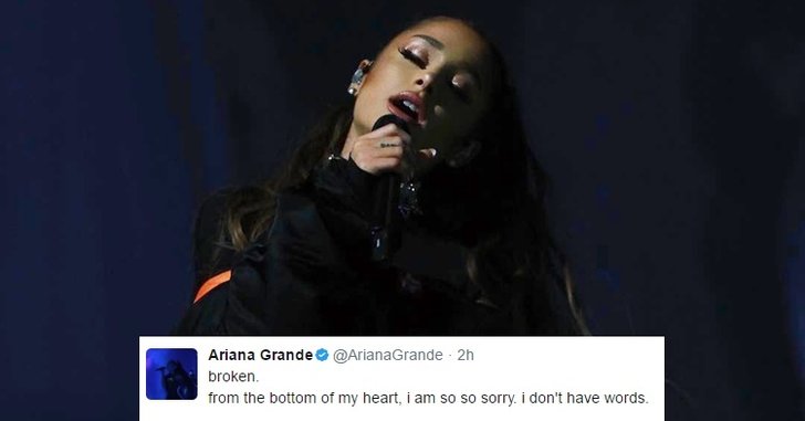 Ariana Grande โพสต์แสดงความเสียใจ หลังเหตุระเบิดในคอนเสิร์ตที่อังกฤษ