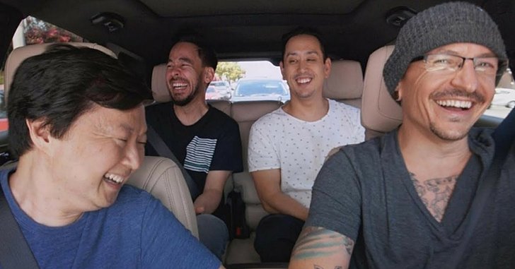 Chester Bennington กับใบหน้าเปื้อนยิ้มตลอดเวลาใน Carpool Karaoke